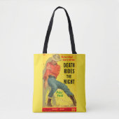 Death Rides de Night westerne boekomslag Tote Bag (Voorkant)