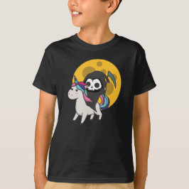 Death Riding Unicorn Funny Unicorns moon T-shirt