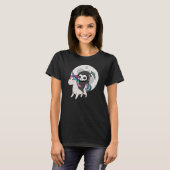 Death Riding Unicorn Funny Unicorns moon T-shirt (Voorkant volledig)