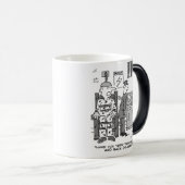 Death Row - defecte elektrische stoel Gag op een Magische Mok (Voorkant rechts)