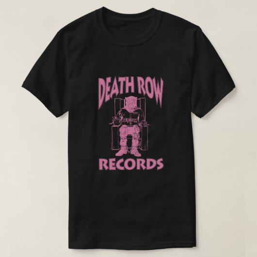 Death Row Records Logo Roze hoes T-shirt (Design voorkant)