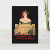 Death Saving Throw Kaart (Voorkant)