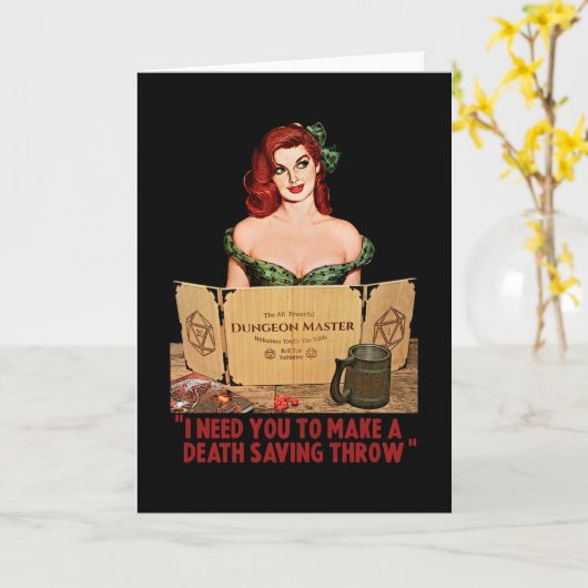 Death Saving Throw Kaart (Gele Bloem)