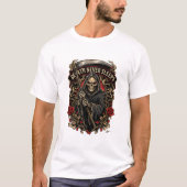 Death Slaapt Nooit Lange Mouw T-shirt (Voorkant)