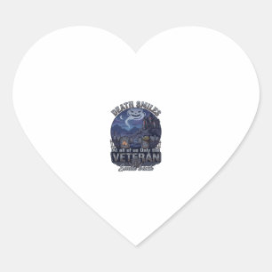 Death Smiles Veteraan Halloween Geest Kerkhof Hau Hart Sticker