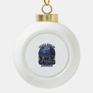 Death Smiles Veteraan Halloween Geest Kerkhof Hau Keramische Bal Ornament