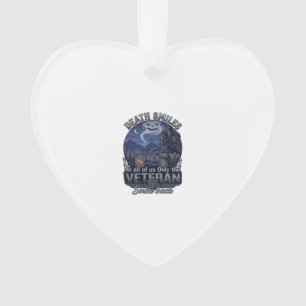 Death Smiles Veteraan Halloween Geest Kerkhof Hau Ornament