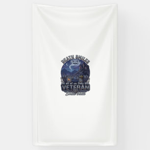 Death Smiles Veteraan Halloween Geest Kerkhof Hau Spandoek