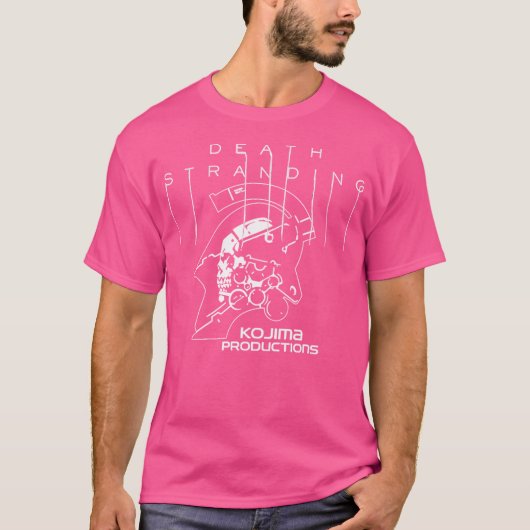Death Stranding - Logo Text en Kojima T-shirt (Voorkant)