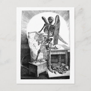 Death Studies Mans Anatomy briefkaart