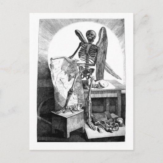 Death Studies Mans Anatomy briefkaart (Voorkant)