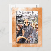 Death Tarot Card Briefkaart (Voorkant / Achterkant)