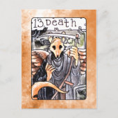 Death Tarot Card Briefkaart (Voorkant)