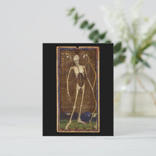 Death Tarot Card Briefkaart (Staand voorkant)