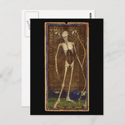 Death Tarot Card Briefkaart (Voorkant / Achterkant)