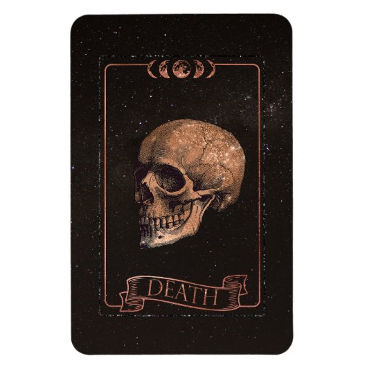 Death Tarot Card Magneet (Verticaal)