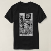 Death Tarot Kaart - Major Arcana - fortuin vertell T-shirt (Design voorkant)