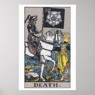 Death Tarot Kaart Poster