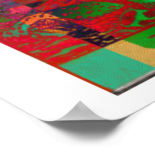 Death Tarot Kaart Psychedelic Poster (Hoek)