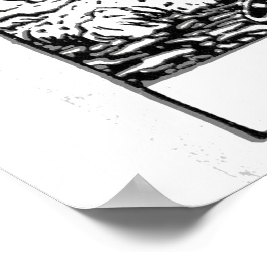 Death Tarot Kaart Wall Art Poster (Hoek)