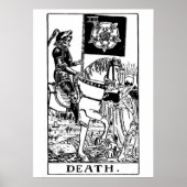 Death Tarot Kaart Wall Art Poster (Voorkant)