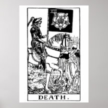 Death Tarot Kaart Wall Art Poster