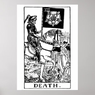 Death Tarot Kaart Wall Art Poster