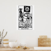 Death Tarot Kaart Wall Art Poster (Keuken)