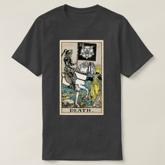 Death Tarot Kaart XIII T-shirt (Design voorkant)
