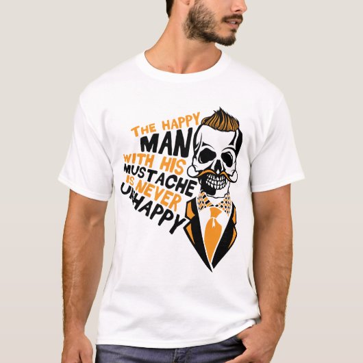 Death Tate of hipster cithappy barbu T-shirt (Voorkant)