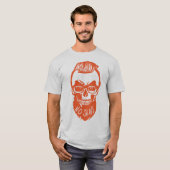 Death Tate of hipster citno shave barbe coiff T-shirt (Voorkant volledig)
