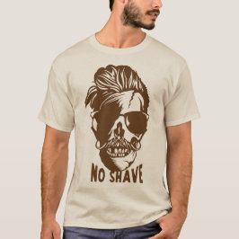 Death Tate of hipster citno shave kapure mo T-shirt