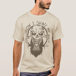 Death Tate of hipster citshave hair barbe bar T-shirt