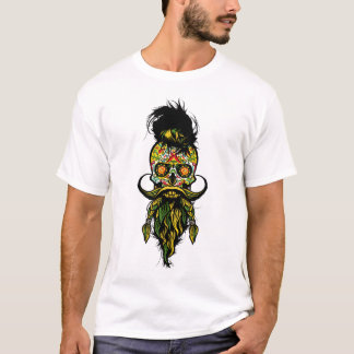 Death Tate of hipster crane skull bbe moust T-shirt
