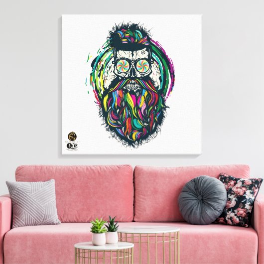 Death Tete G-Skulls Renegade series 3 of 12 Canvas Afdruk (Insitu (Woonkamer))