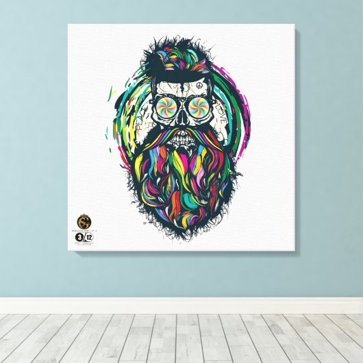 Death Tete G-Skulls Renegade series 3 of 12 Canvas Afdruk (Insitu (Houten vloer))