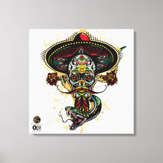 Death Tete G-Skulls Renegade series 4 of 12 Canvas Afdruk (Voorkant)