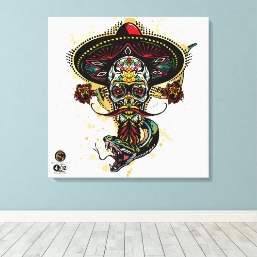 Death Tete G-Skulls Renegade series 4 of 12 Canvas Afdruk (Insitu (Houten vloer))