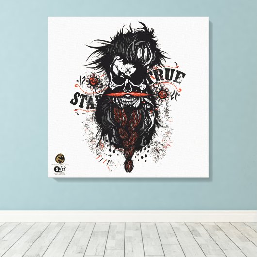 Death Tete G-Skulls Renegade series 5 of 12 Canvas Afdruk (Insitu (Houten vloer))