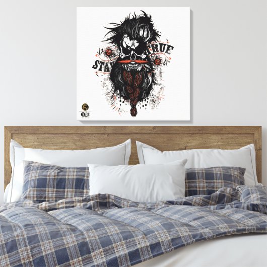 Death Tete G-Skulls Renegade series 5 of 12 Canvas Afdruk (Insitu (Slaapkamer))