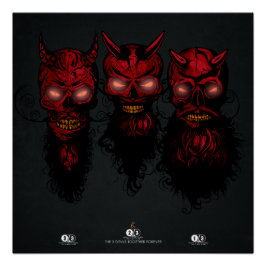 Death Tete Hipster crane 3 diables Perfect Poster