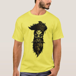 Death-tete skull hipster barbu crane barbe moust t-shirt