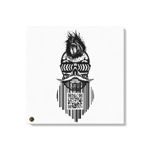 Death Theory Bar-code QR G-Skulls met baard 7