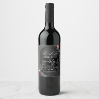 Death to My 20s 30th Birthday Wine Bottle Label Wijn Etiket