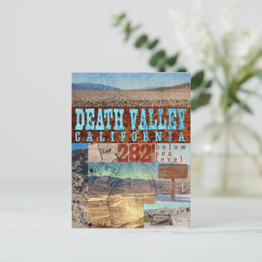 Death Valley, CA: 282' onder Zee - Briefkaart (Staand voorkant)