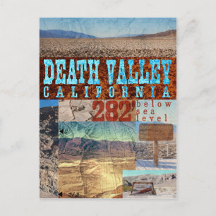 Death Valley, CA: 282' onder Zee - Briefkaart