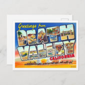 Death Valley, California  Big Letters Briefkaart (Voorkant / Achterkant)