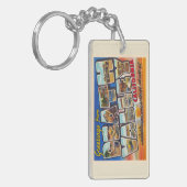 Death Valley California CA Large Letter Briefkaart Sleutelhanger (Voorkant Links)