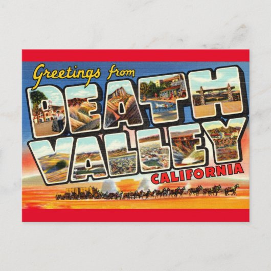 Death Valley California  Greeting Briefkaart (Voorkant)