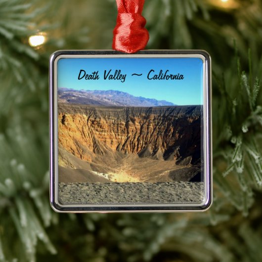 Death Valley California Kerstmis Metalen Ornament (Boom)